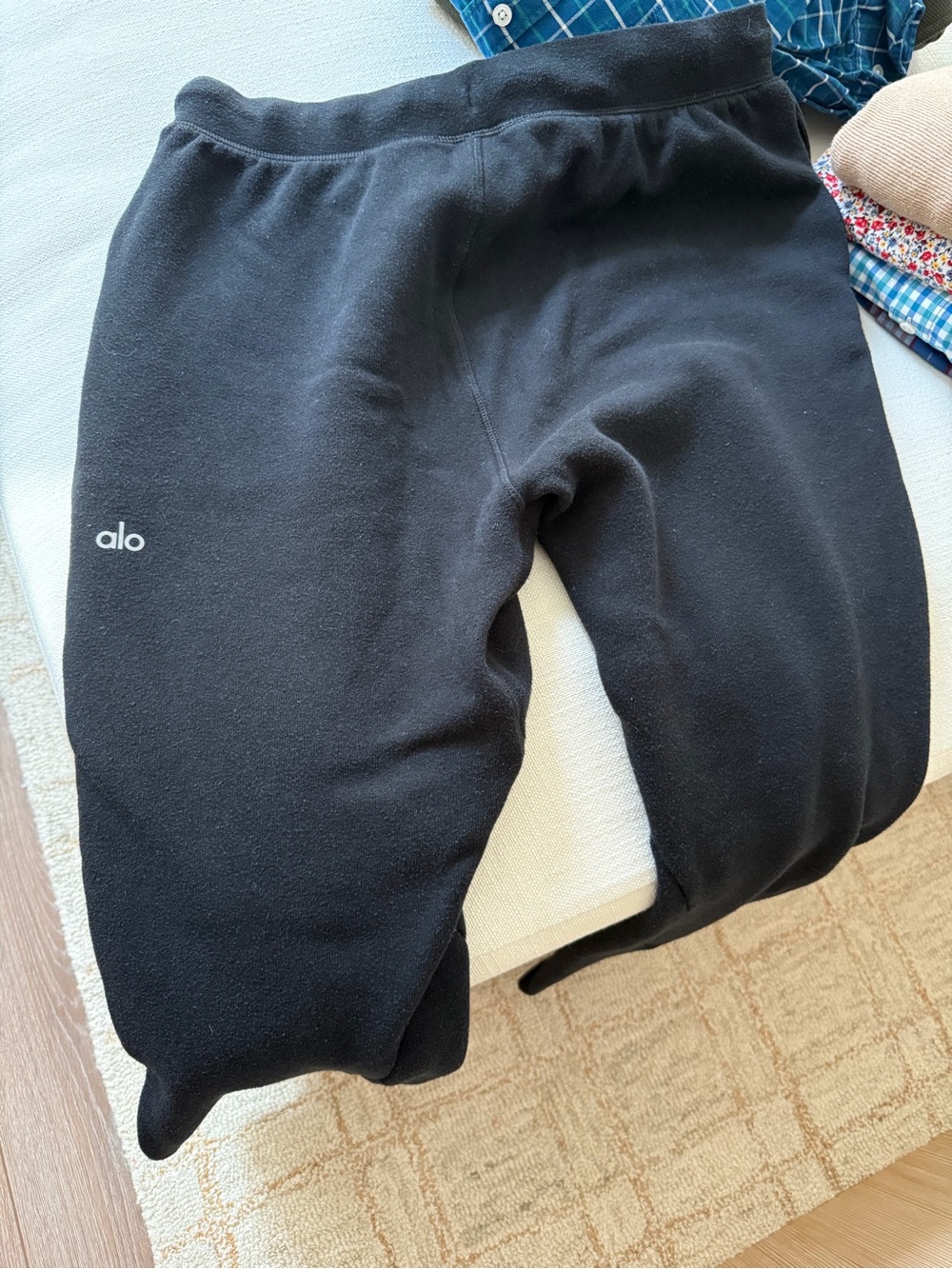 Alo Black Fleece Joggers